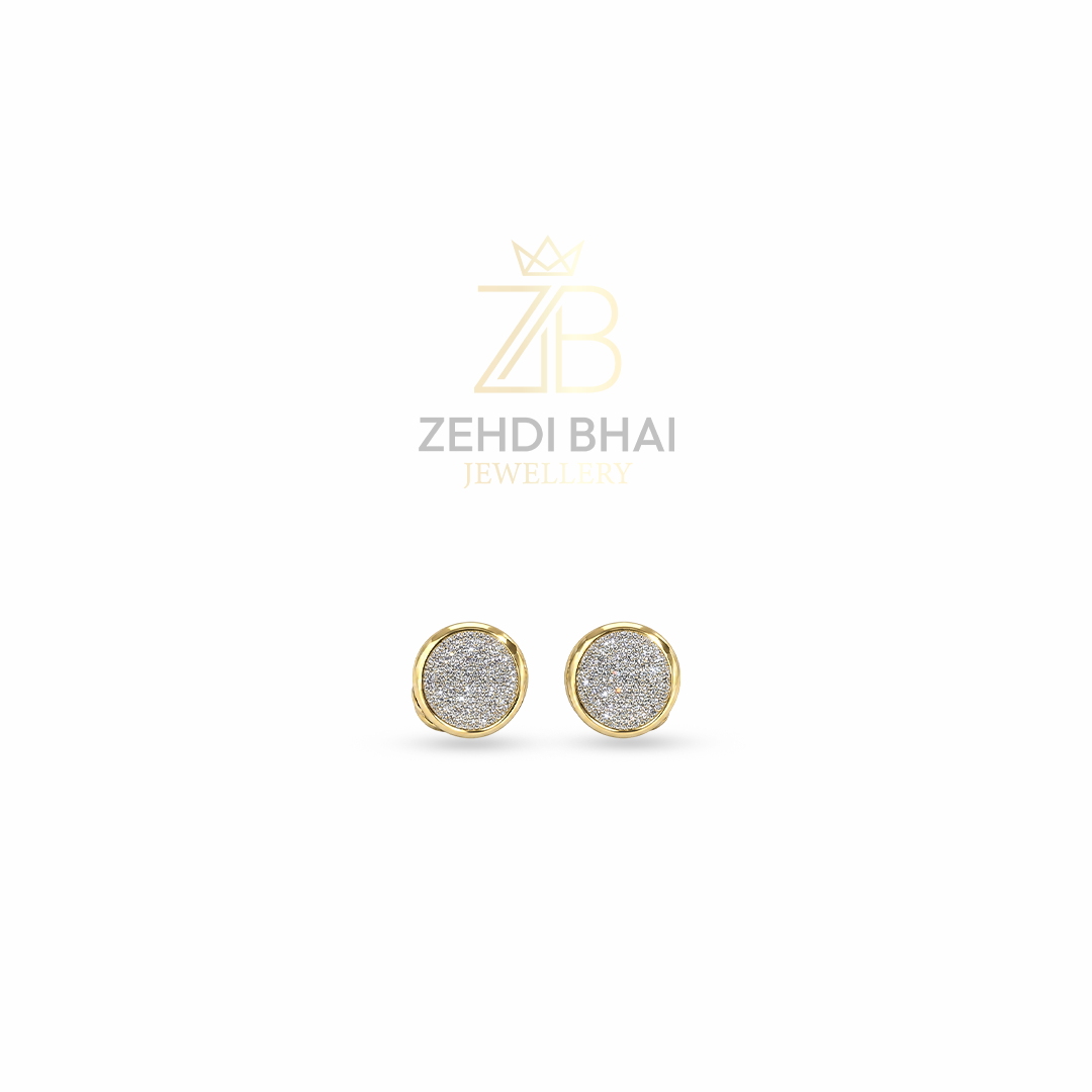 Golden Stardust Stud Earrings