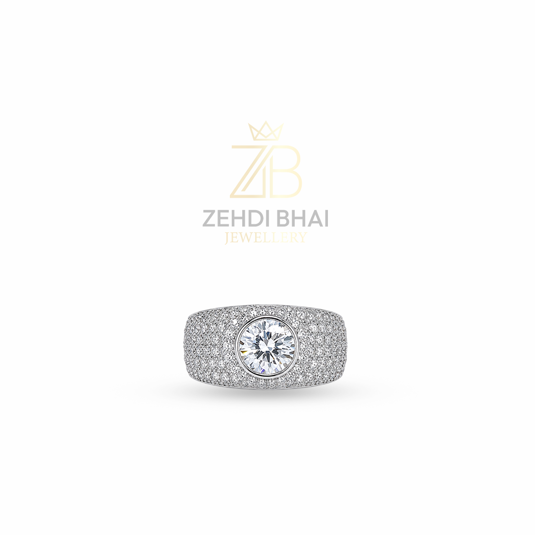 Luxury Pavé Diamond Statement Ring