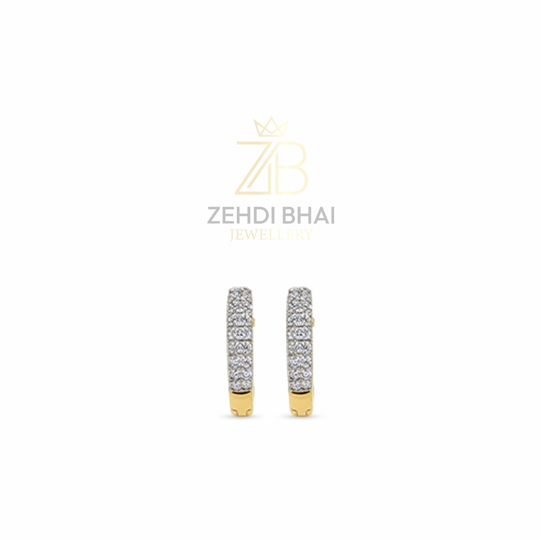 Minimal Crystal Hoop Earrings