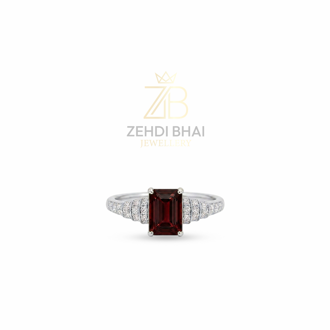 Emerald-Cut Statement Halo Ring