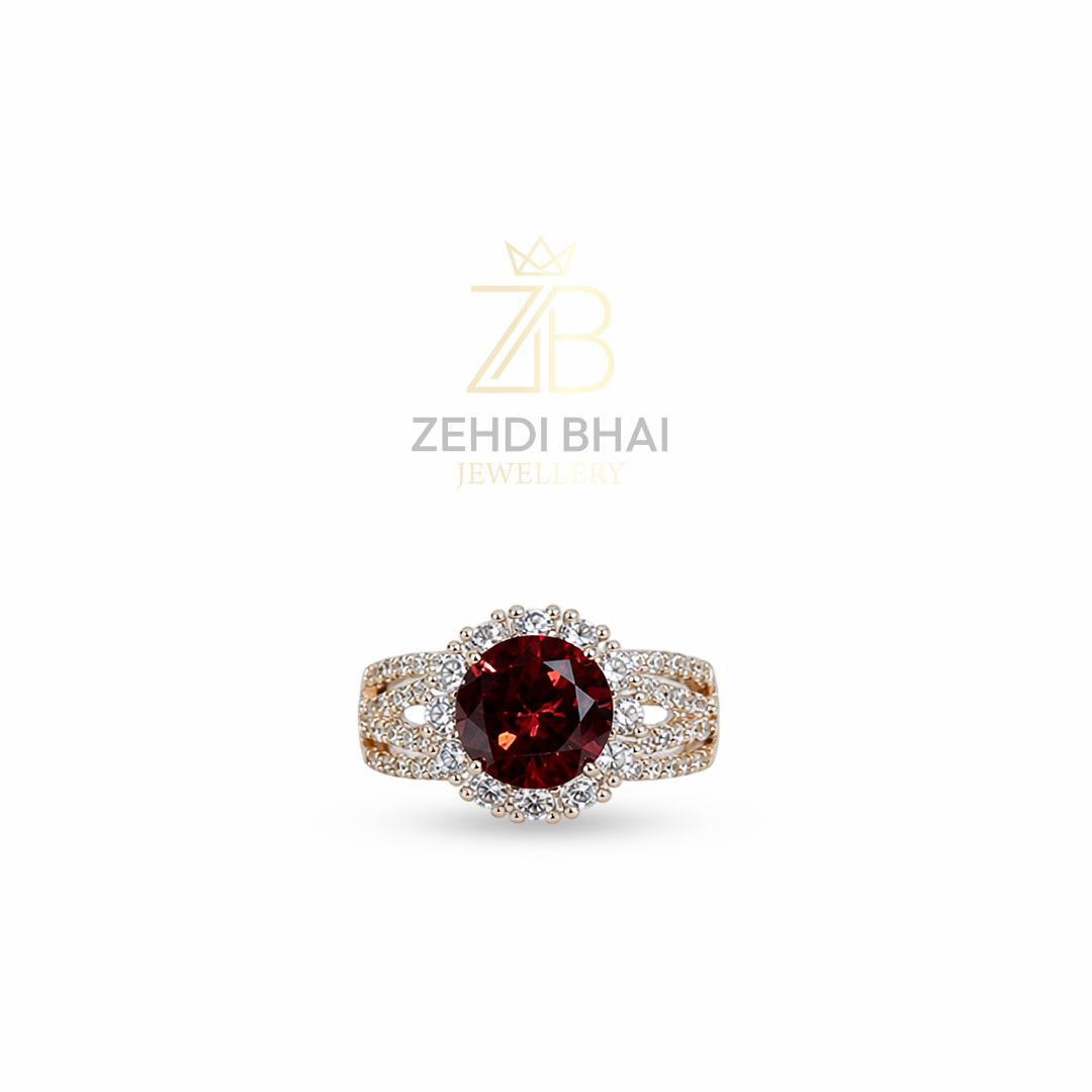Elegant Halo Statement Ring