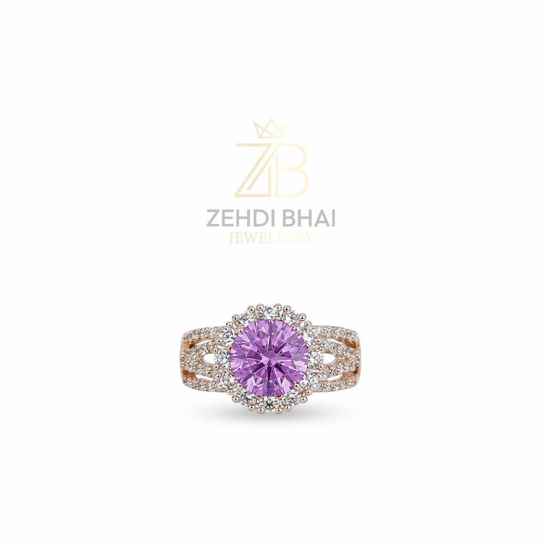 Elegant Halo Statement Ring