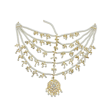 The Majestic Pearl Chand Headpiece (Matha Patti)