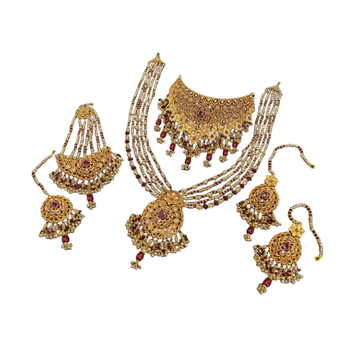 The Antique Pearl & Ruby Choker Set