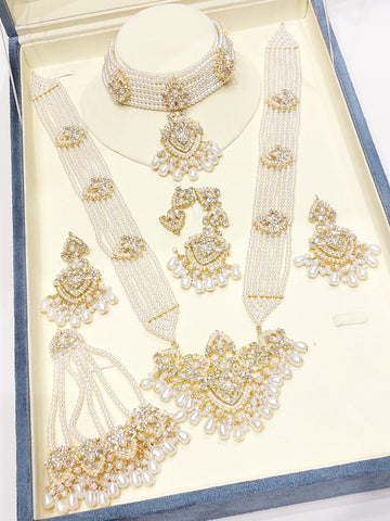 The Maharani Layered Pearl Bridal Set
