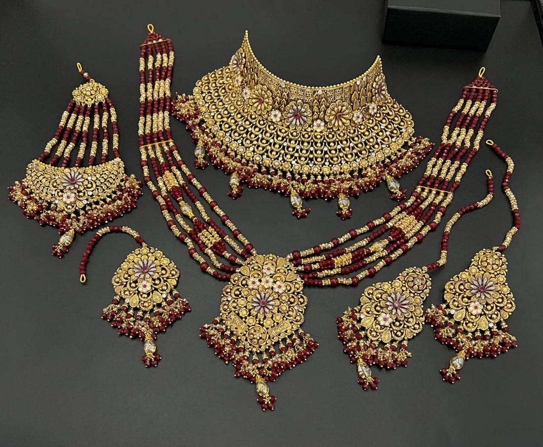 The Grand Ruby Bridal Necklace Set